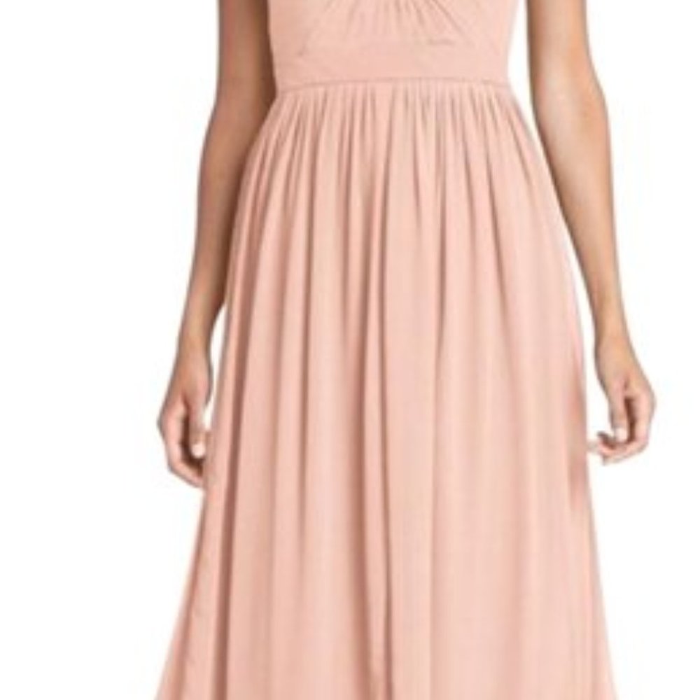 Jenny Yoo Aidan Blush Bridesmaid Dress Size 6